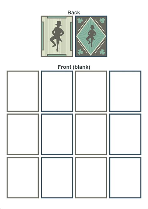 Free Printable Playing Cards Template – Mightyprintingdeals.com