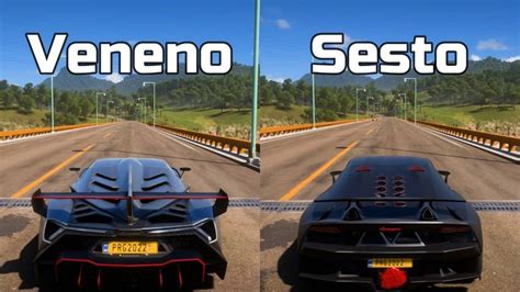 Forza Horizon 5: Lamborghini Veneno vs Lamborghini Sesto Elemento ...