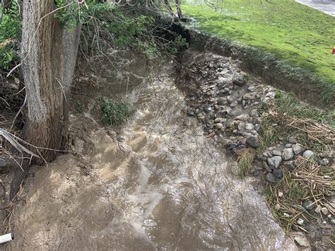 Flash flood in Riverton leaves a muddy mess, damages home