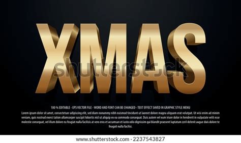 Golden Editable Text Effect Use Logo Stock Vector (Royalty Free ...