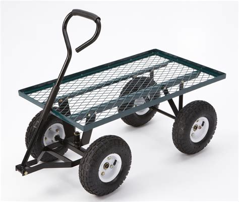 Gorilla Carts FR100F Farm & Ranch Steel Flatbed Utility Cart with ...