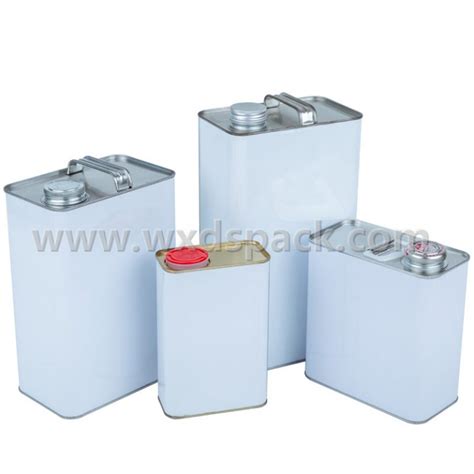 Rectangular F style Tin Cans with Various Metal Lids - Desheng