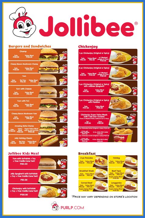 The Best Jollibee Menu to Buy with Prices - June, 2024