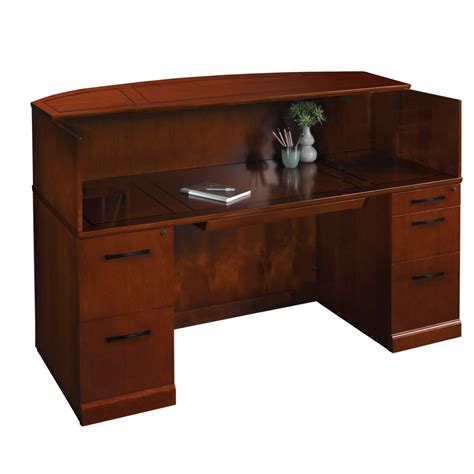 Wood reception desk CUB SRCD BCHER MAY