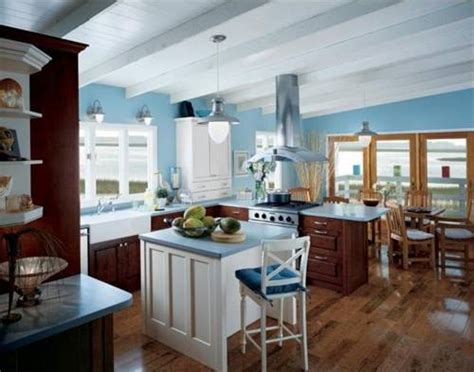 Kitchen Blue Kitchen Wall Colors Interesting On For Impressive Paint ...