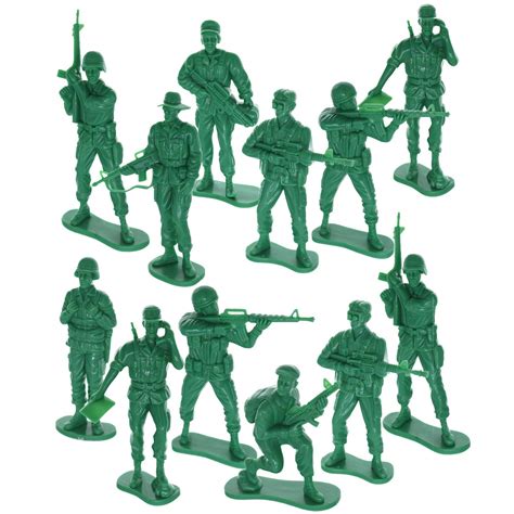 Buy GIFTEXPRESS 12 pcs 5" Large Green Army Action Figures, US Army Men ...