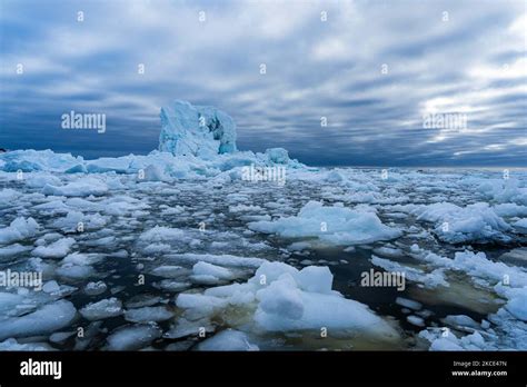 Icebergs near Ilulissat, Greenland. Climate change is having a profound ...