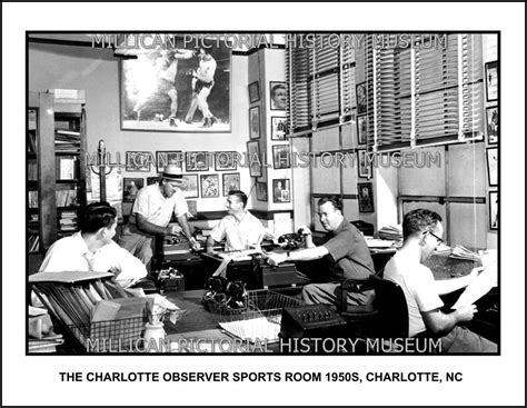 The Charlotte Observer Sports Room 1950s, Charlotte, NC – Millican ...