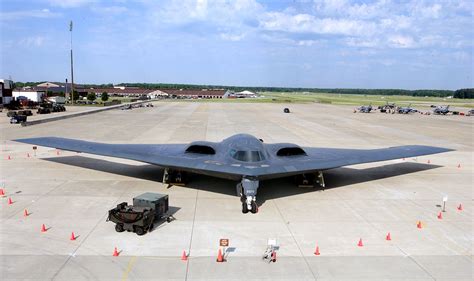 B2 Bomber Sits on Flightline at Langley AFB...used to sit and watch the ...