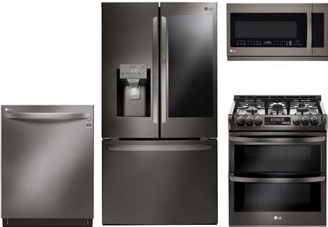 Lg Kitchen Appliances Packages - LG 4 Piece Kitchen Package-Black ...