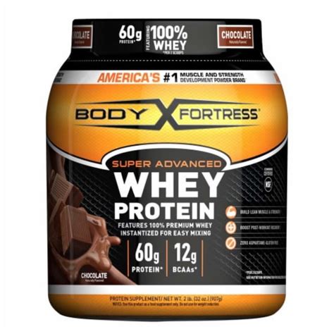 Body Fortress® Chocolate Whey Protein Powder, 32 oz - King Soopers