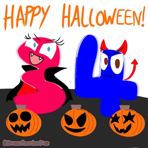 Numberjacks 3x4 — Happy Halloween! 🎃