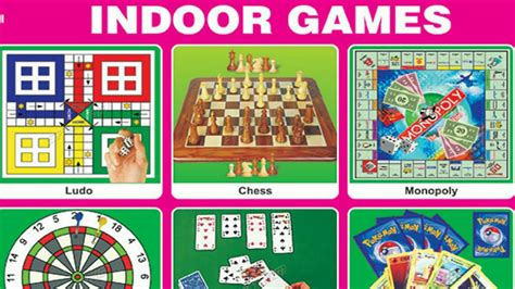 Learn Best Indoor Games Name With Picture For Kids (Indoor Games) - YouTube