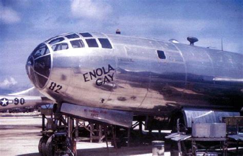 A Boeing B-29 Superfortress bomber named “Enola Gay” was the bomber ...