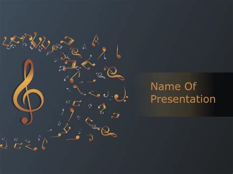 Music Title Slide PowerPoint Template