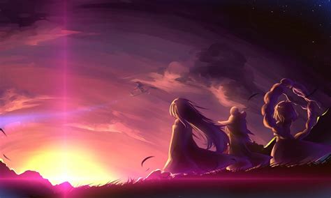 Anime Sunset Wallpapers - Top Free Anime Sunset Backgrounds ...