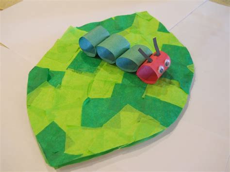 The Very Hungry Caterpillar: Caterpillar Leaf | Children's Book Crafts ...