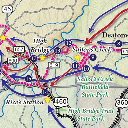 Appomattox Campaign Driving Tour Map | Emerging Civil War