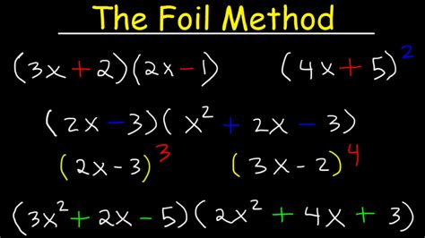 Foil Method Algebra, Binomials, Trinomials, Polynomials, Multiplication ...