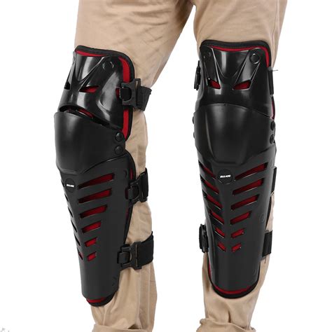 1 pair Knee Shin Guards Protector Braces Shockproof Kneepad Protective ...