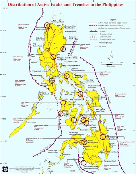 Active Fault Lines In The Philippines Map