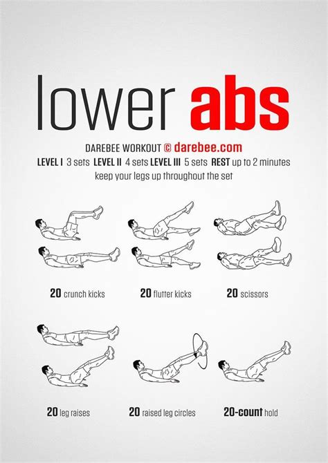 Workout of the Day: Lower Abs #darebee #wod #workout #fitness | Six ...