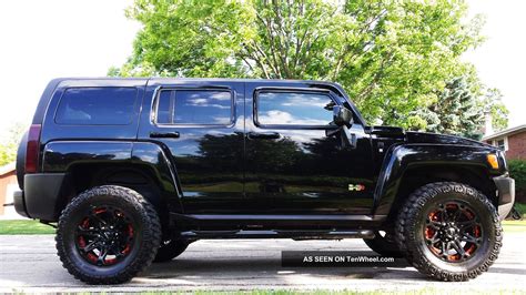 2006 Hummer H3 Awd 4x4 Black On Black Cd Dvd 33 " Tires