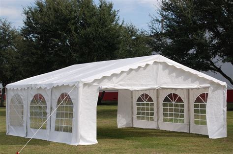 20 x 20 Budget Party Tent Canopy Gazebo - White