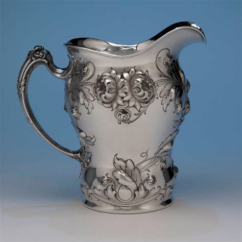 Gorham Sterling Silver Antique Presentation Water Pitcher, 1904 ...