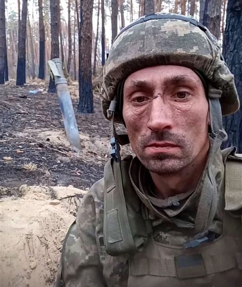 1000 Yard Stare: a very battle weary Ukrainian Army soldier, takes a ...