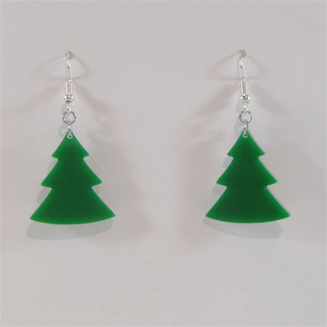 Christmas Tree Earrings – Double Cut Designs LLC