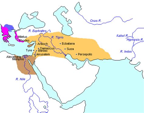 Break-up of Alexander's Empire - map - Geography pages for Dr ...