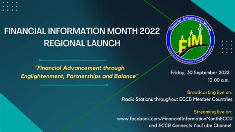 Financial Information Month 2022 to Launch in ECCB Member Countries – SKNIS