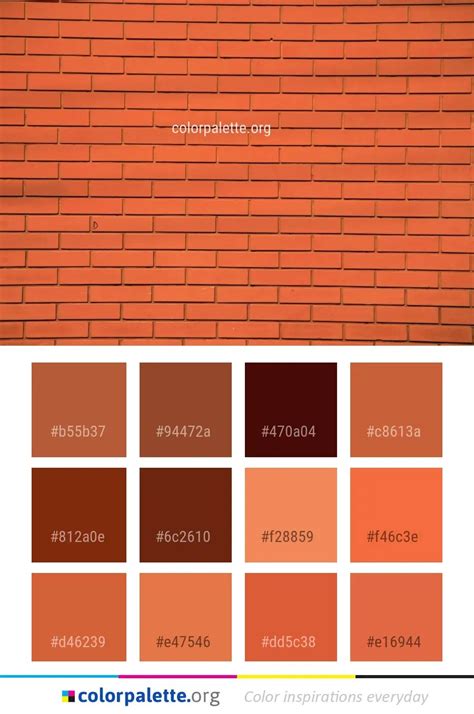 Brick Color Palette ideas | colorpalette.org