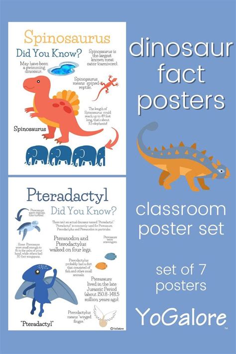 Dinosaur Fun Facts -- Fun, Educational and Printable! | Dinosaur facts ...