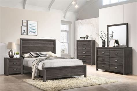 Dark Gray Panel Twin Bedroom Set | My Furniture Place