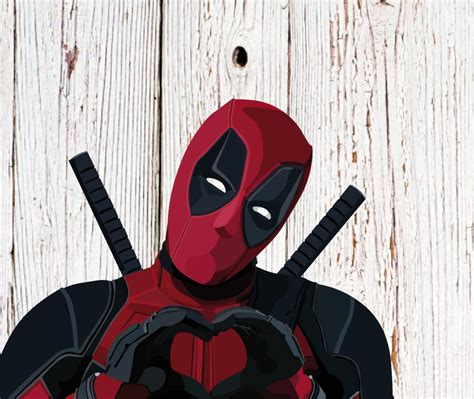 Deadpool heart classic logo superhero logo .svg .png .jpg .eps | Etsy