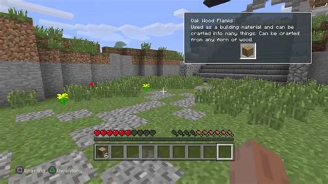 Minecraft PS4 gameplay - tutorial - part 1 - YouTube