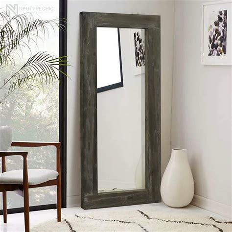 Neutypechic Rustic Wood Freestanding Full-length Floor Mirror ...