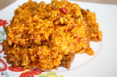 Arroz con carne picada y bacon ~ UN REGALO AL PALADAR