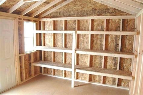 20+ Storage Shed Shelf Ideas - DECOOMO