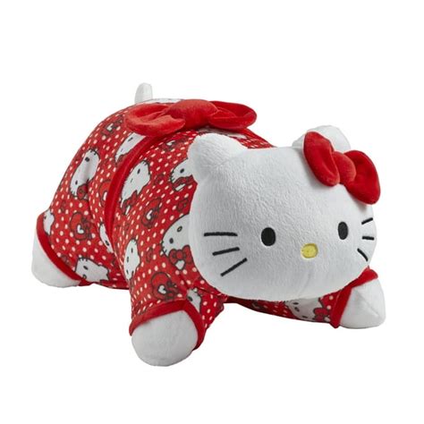 Pillow Pets® Sanrio Red Polka Dot Hello Kitty 16" Stuffed Animal Plush ...