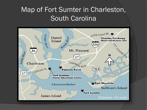 Battle Of Fort Sumter Map