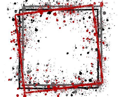 Frame Splatter Red Grey Black Background Printable Artwork - Etsy