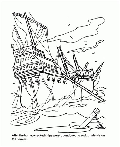 Pirate Ship Coloring Pages - Free Coloring Pages Printables