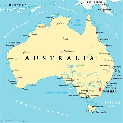 Australia Map, Australia Continent, Australia Country, Port Hedland ...