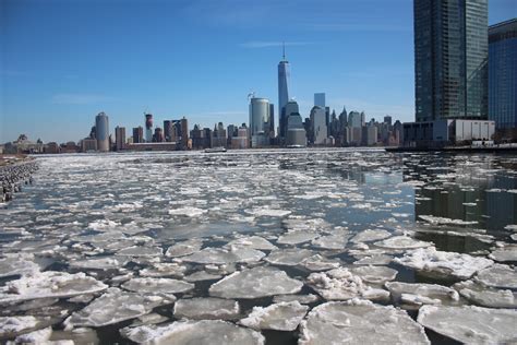 Frozen Hudson River | City photography, Hudson river, New york skyline