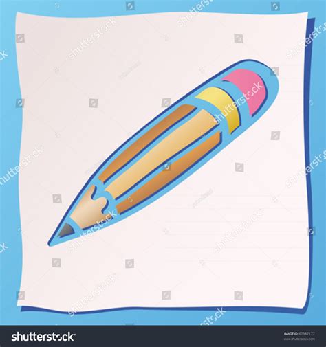 Pencil Sketch Vector Drawing Illustration Stock Vector (Royalty Free ...