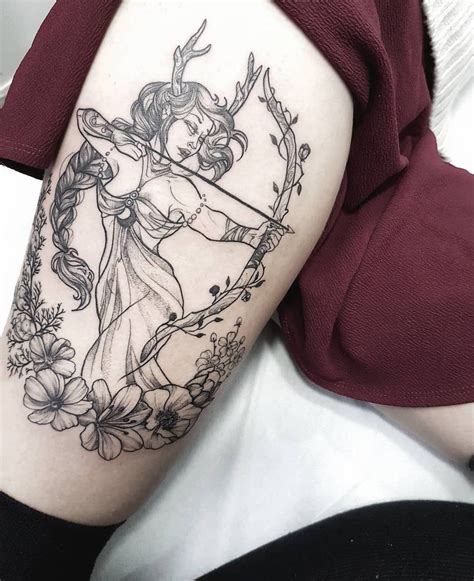 ARTEMIS TATTOOS: Meanings, Tattoo Ideas & Tattoo Designs - TATTOOGOTO