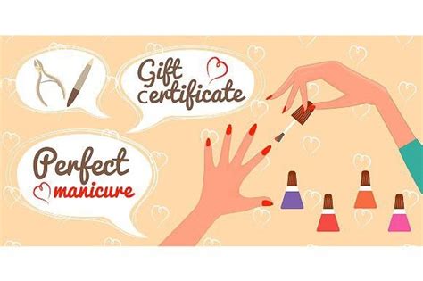 Gift Certificate Perfect Manicure | Gift certificate template, Salon ...